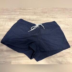 Nautica Navy and White Swim Shorts